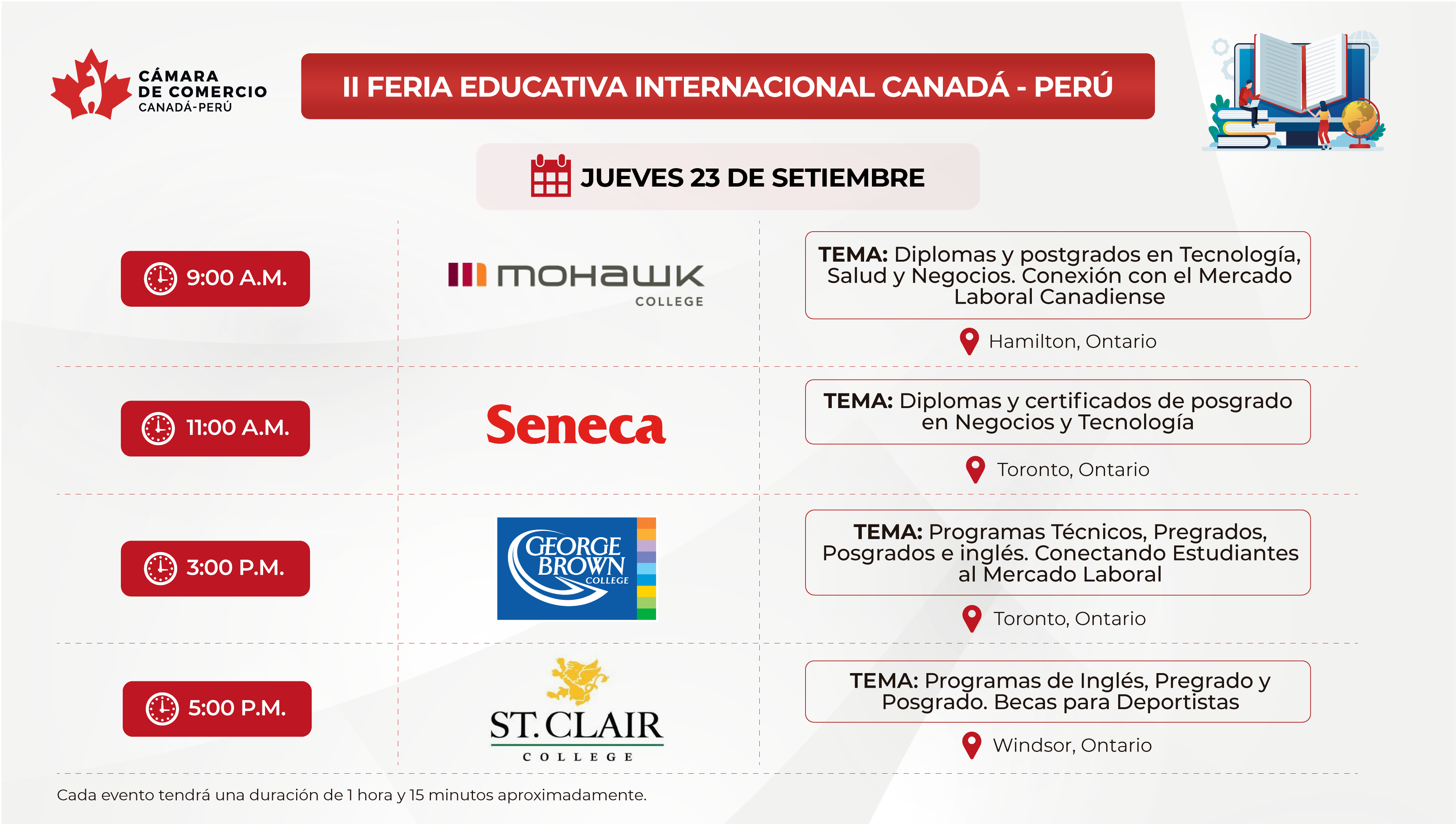 DÍA 2 II FERIA EDUCATIVA INTERNACIONAL CANADÁ PERÚ Cámara de